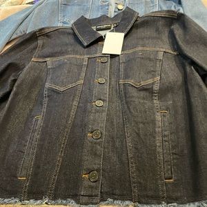 New with tags fringed Jean jackets